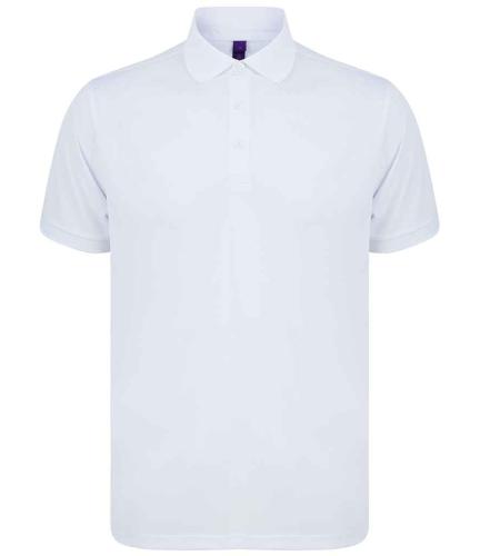 Henbury Recycled Polyester Piqu� Polo Shirt - WHI - 4XL